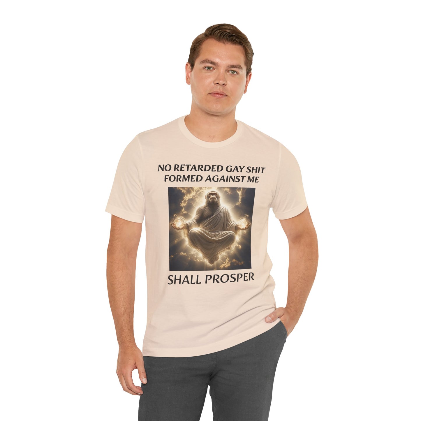 No Retarded Gay Shit Formed Against Me Shall Prosper T-Shirt