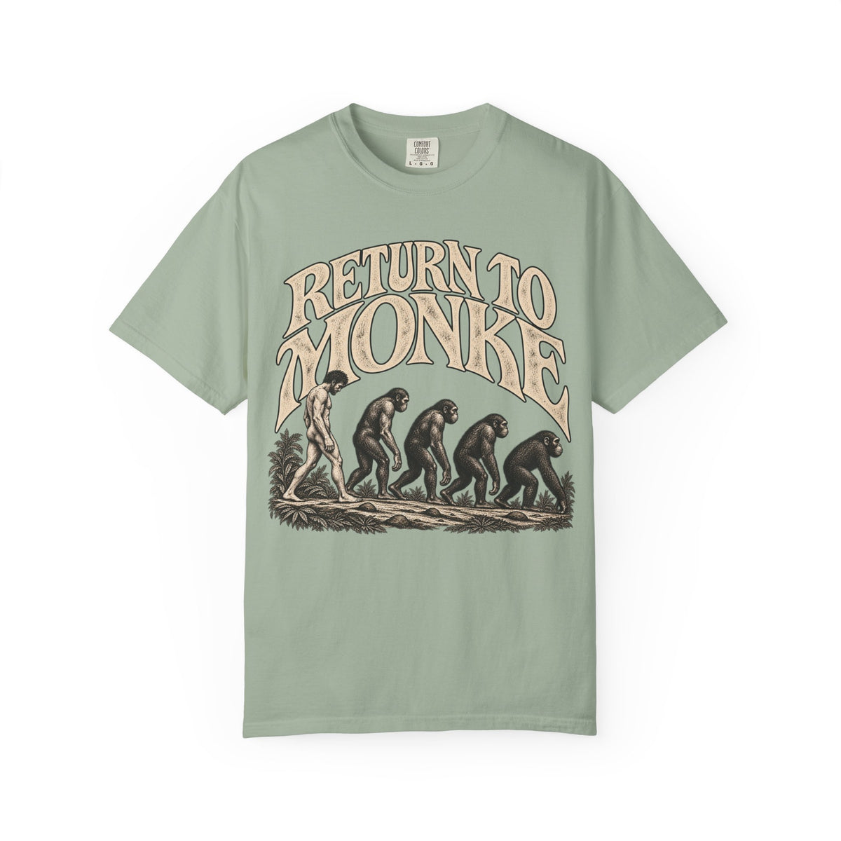 Return To Monke T-Shirt - De-Evolution March Of Progress