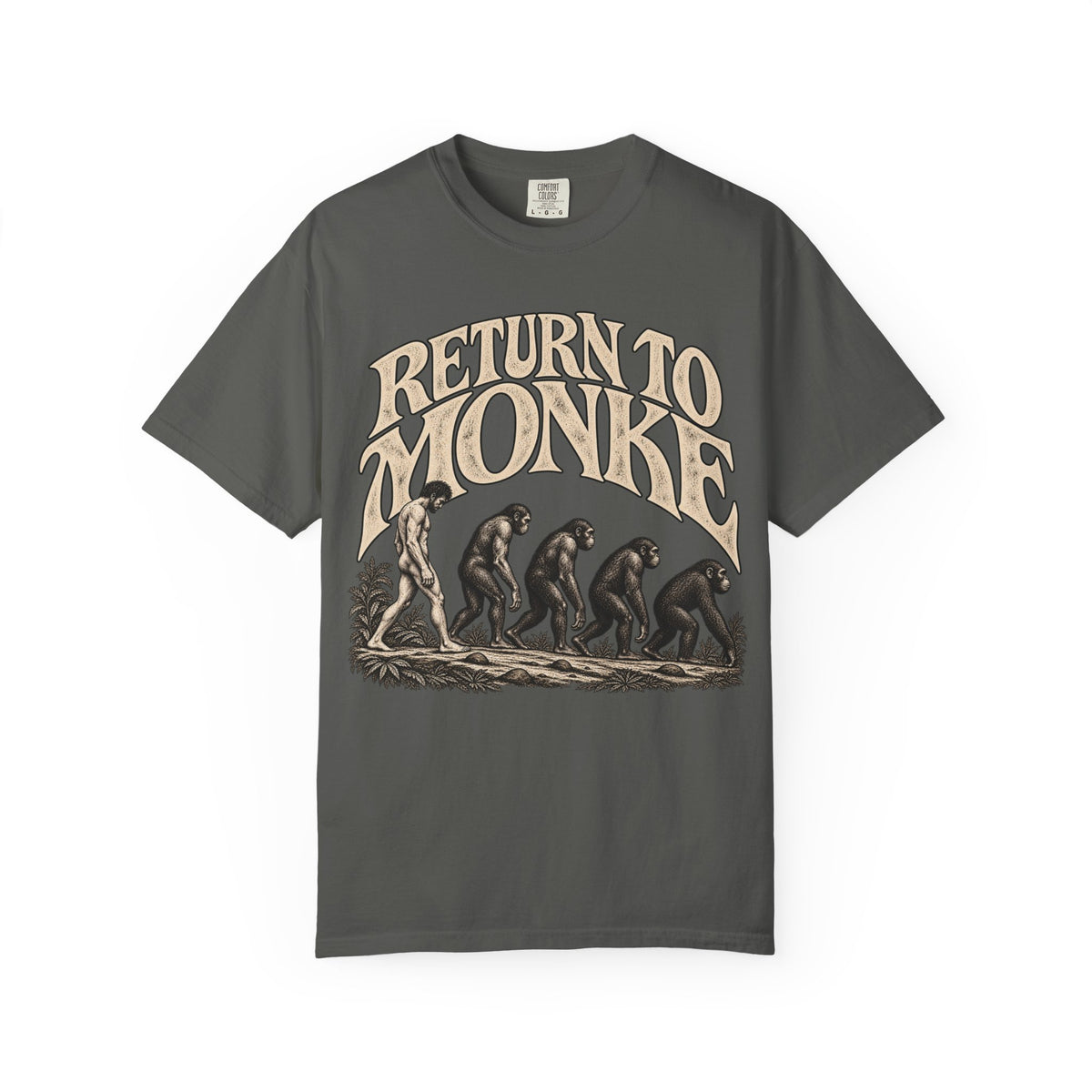 Return To Monke T-Shirt - De-Evolution March Of Progress