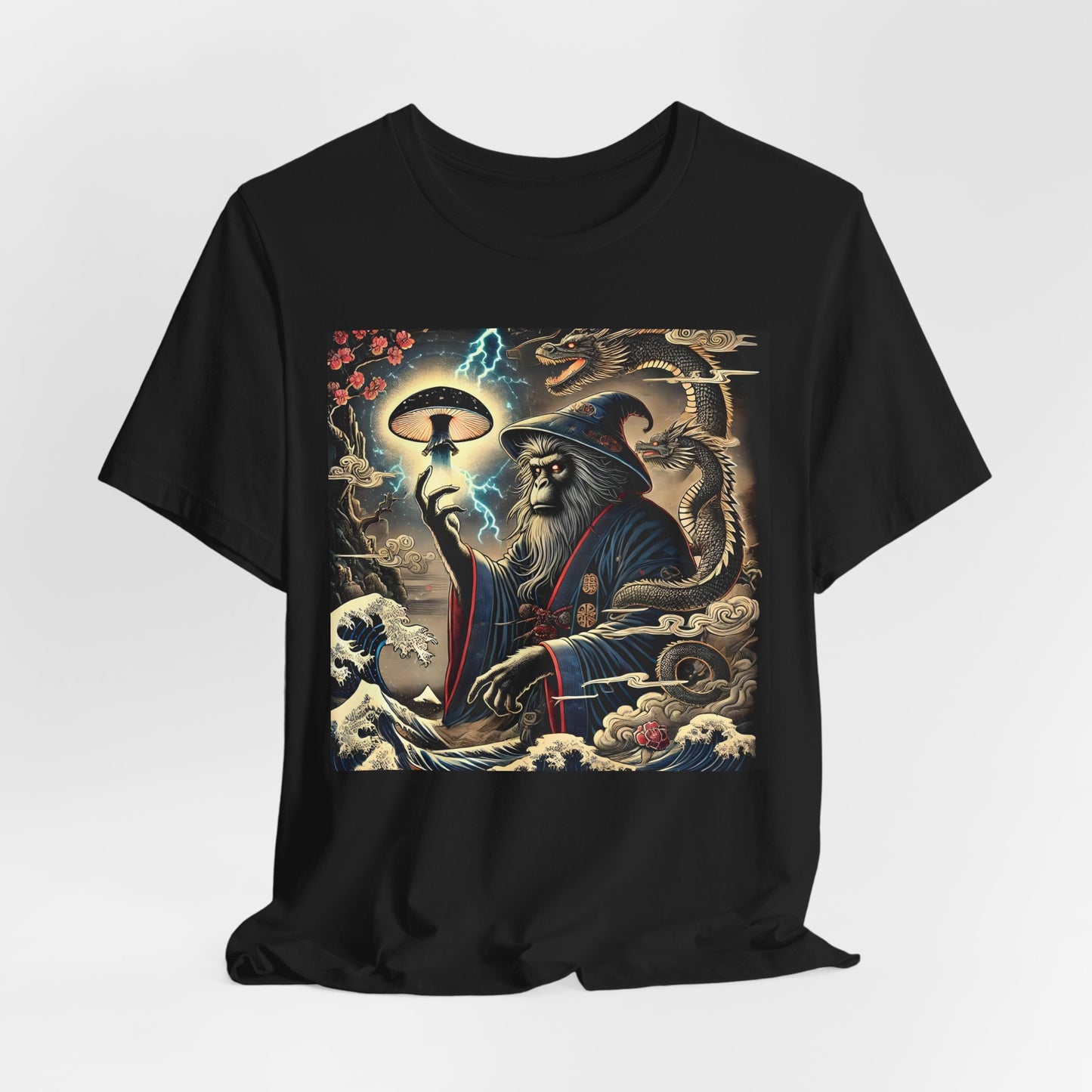 Saru Ape Holding Mushroom T-Shirt