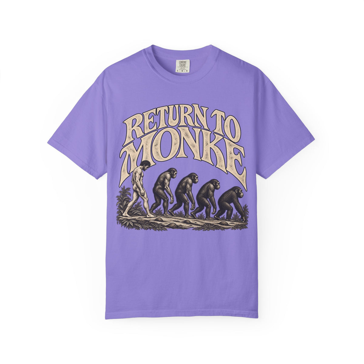 Return To Monke T-Shirt - De-Evolution March Of Progress