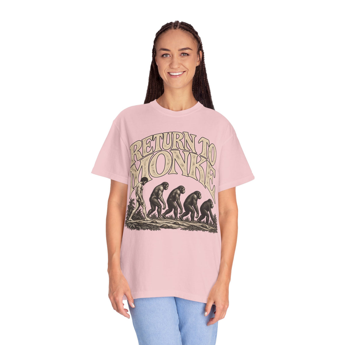 Return To Monke T-Shirt - De-Evolution March Of Progress