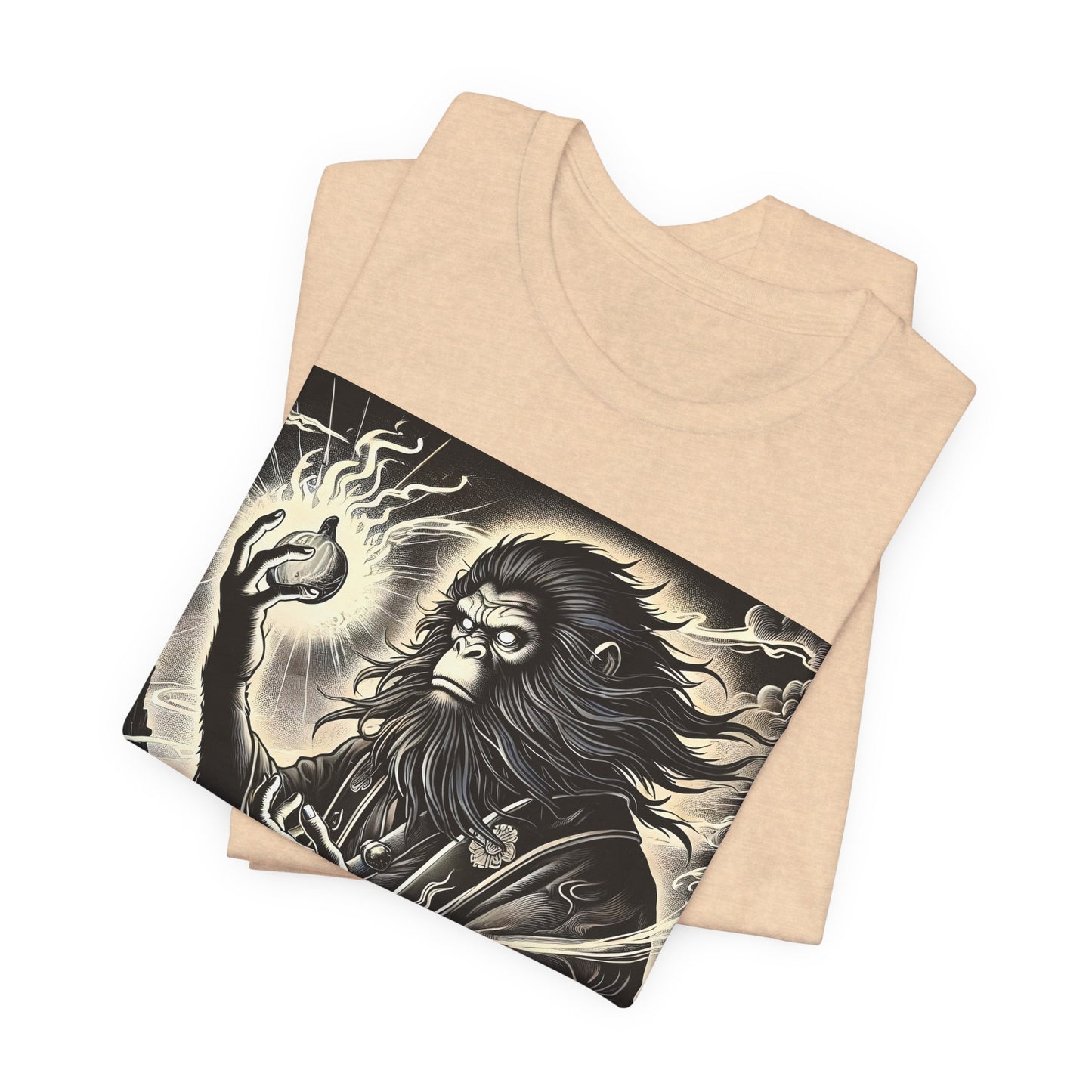 Saru Ape Holding Apple T-Shirt