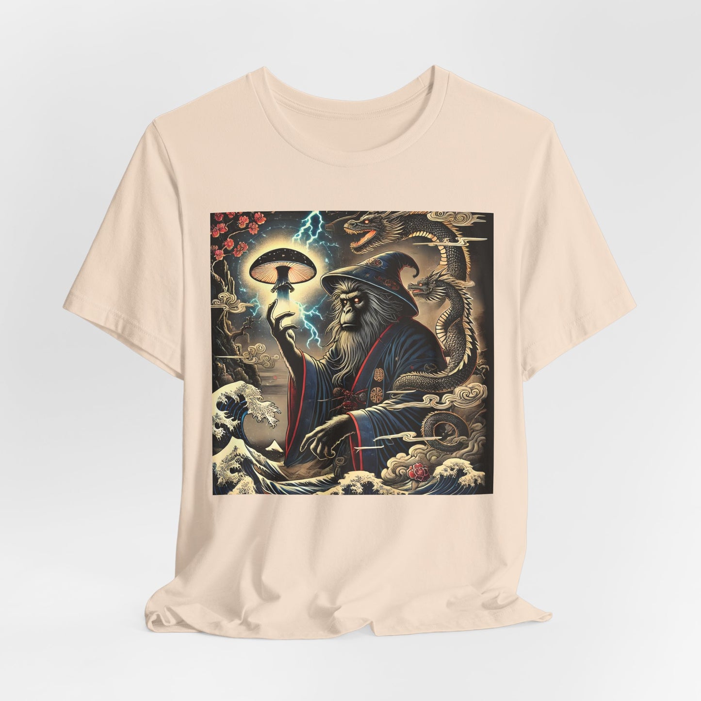 Saru Ape Holding Mushroom T-Shirt